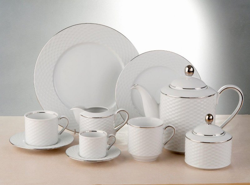 CRYSPO TRIO Σετ Φλυτζάνια Τσαγιού 6τμχ Πορσελάνης 230ml Polo Platin CRYSPO TRIO 34.001.16 (Υλικό: Πορσελάνη) - CRYSPO TRIO - 34.001.16